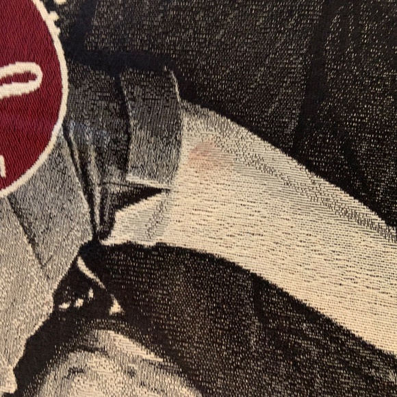 VTG I Love Lucy Lucille Ball Lucy Ricky Graphic Tapestry Woven Afghan 50" x 60" - Picture 10 of 16